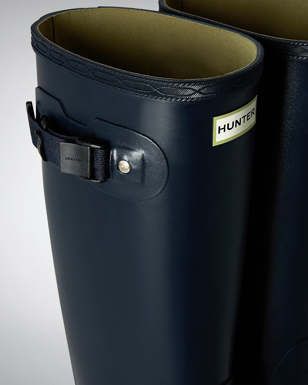 Mens Tall Rain Boots - Hunter Norris Field (43JAPGLDB) - Navy